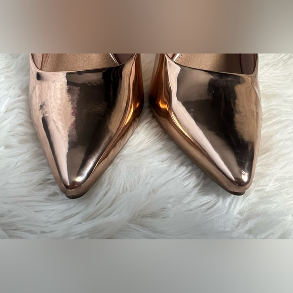 Rose Gold Mirrored Christian Siriano High Heels Size:7 - Picture 10 of 14